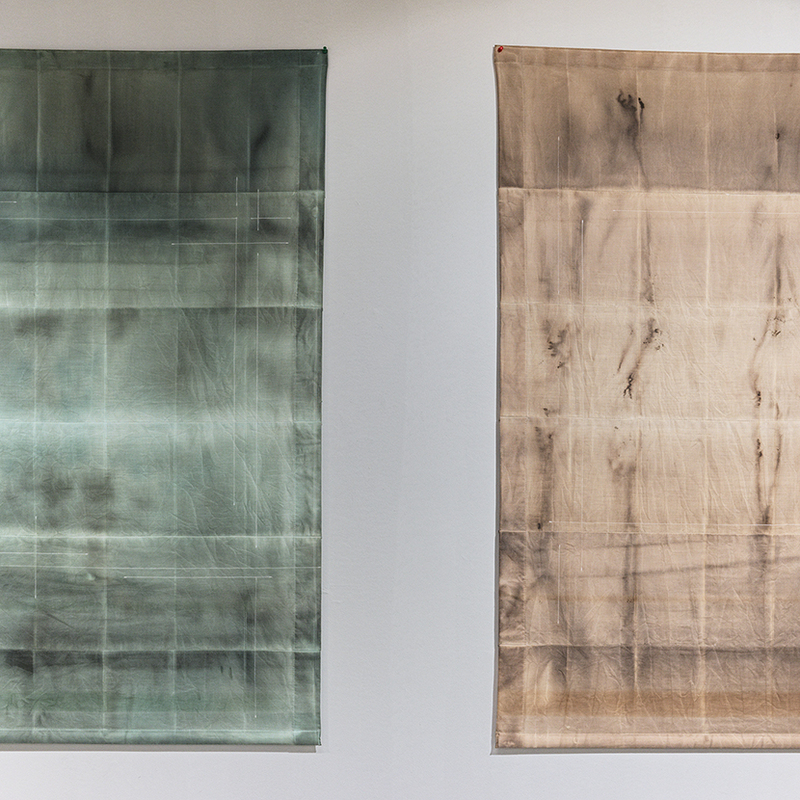 Textiel, bister en chinese white